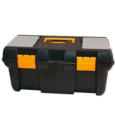 Cassetta porta attrezzi in polipropilene 450x238x210 mm. Scatola portaoggetti, valigetta organizer, organizer in plastica