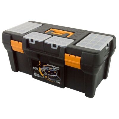 Werkzeugkasten aus Polypropylen, 580 x 280 x 250 mm. Aufbewahrungsbox, Organizer-Aktentasche, Kunststoff-Organizer