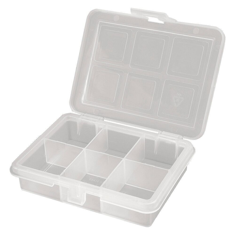 Plastic Organizer 6 Compartments 120 x 100 x 28 mm. Storage Box, Organizer Briefcase, Plastic Organizer