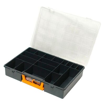 Plastic Organizer Briefcase 18 Compartments 360x252x64 mm. Storage Box, Organizer Briefcase, Plastic Organizer