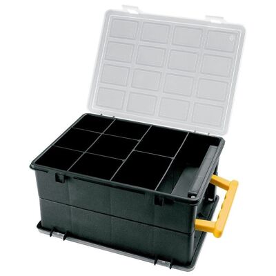 Double Organizer Briefcase 18 Compartments 242x188x120 mm.