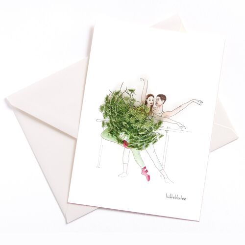 Doldenblütler – Karte mit Farbkern und Umschlag | 024