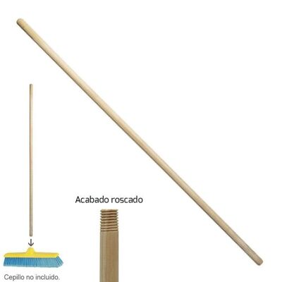 Wood Handle Threaded Sweeper Brush 1200x28 mm.