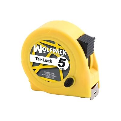 Yellow Magnetic Tape Measure With Brake 5 Meters / 19 mm.
