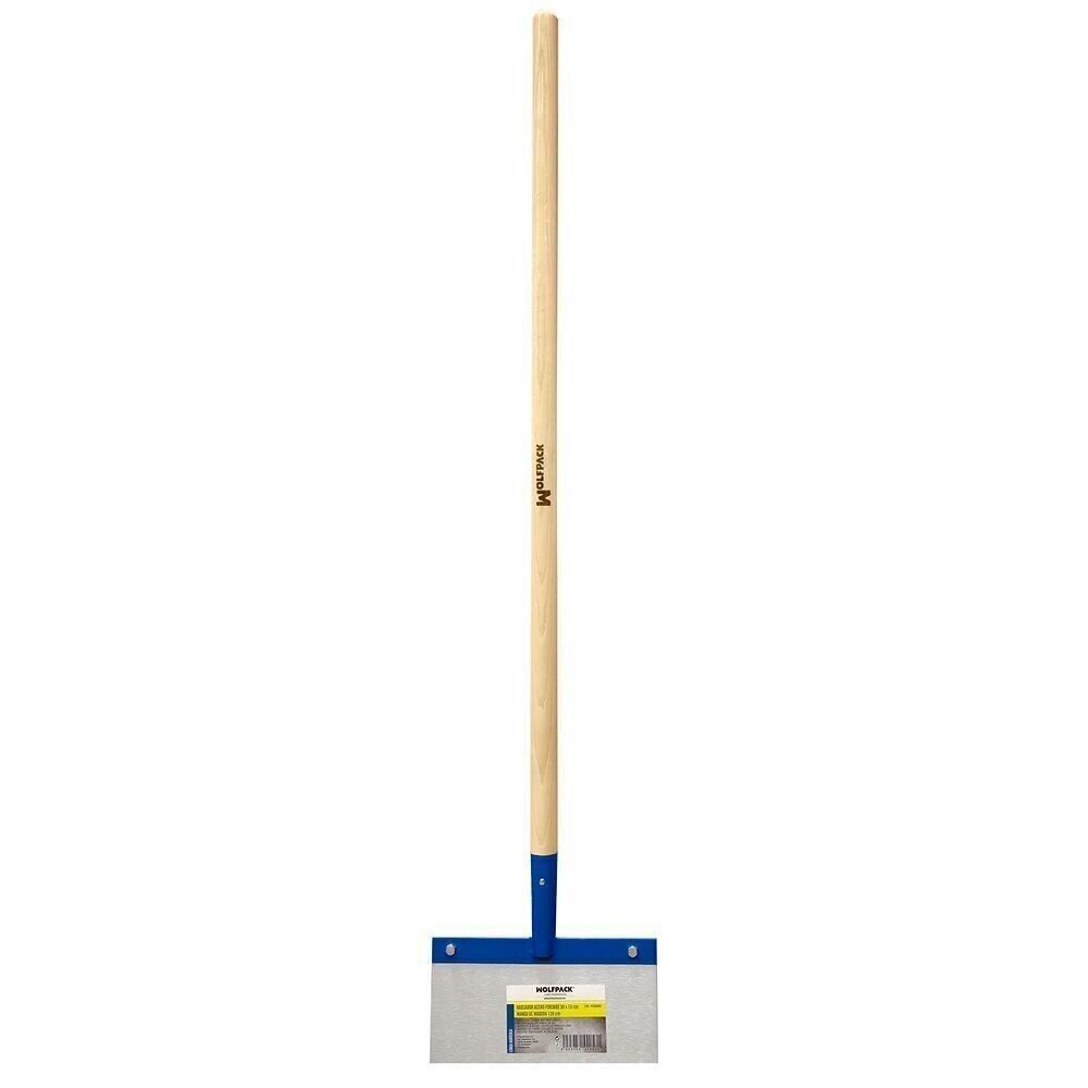 Rascador / Rasqueta Para Techos,  Suelos,  Paredes 300x150 mm. Con Mango Madera 1200 mm. Fabricado en Acero