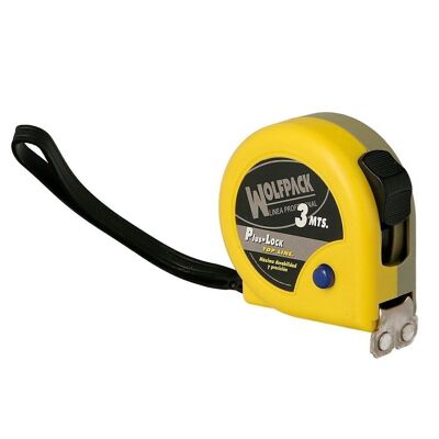 Yellow Magnetic Tape Measure With Brake 3 Meters / 16 mm.