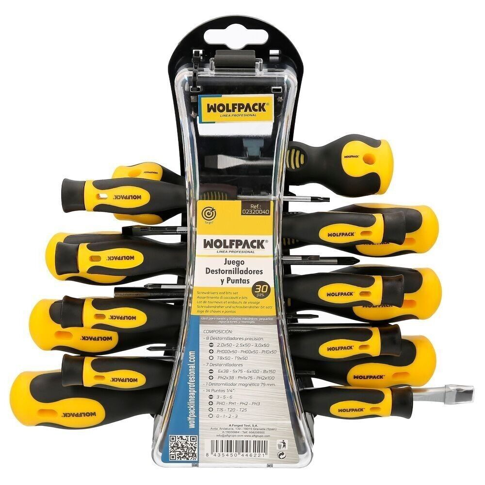 Set di cacciaviti normali e di precisione 30 pezzi.  Cacciavite di precisione. Riparazione telefoni, computer portatili,