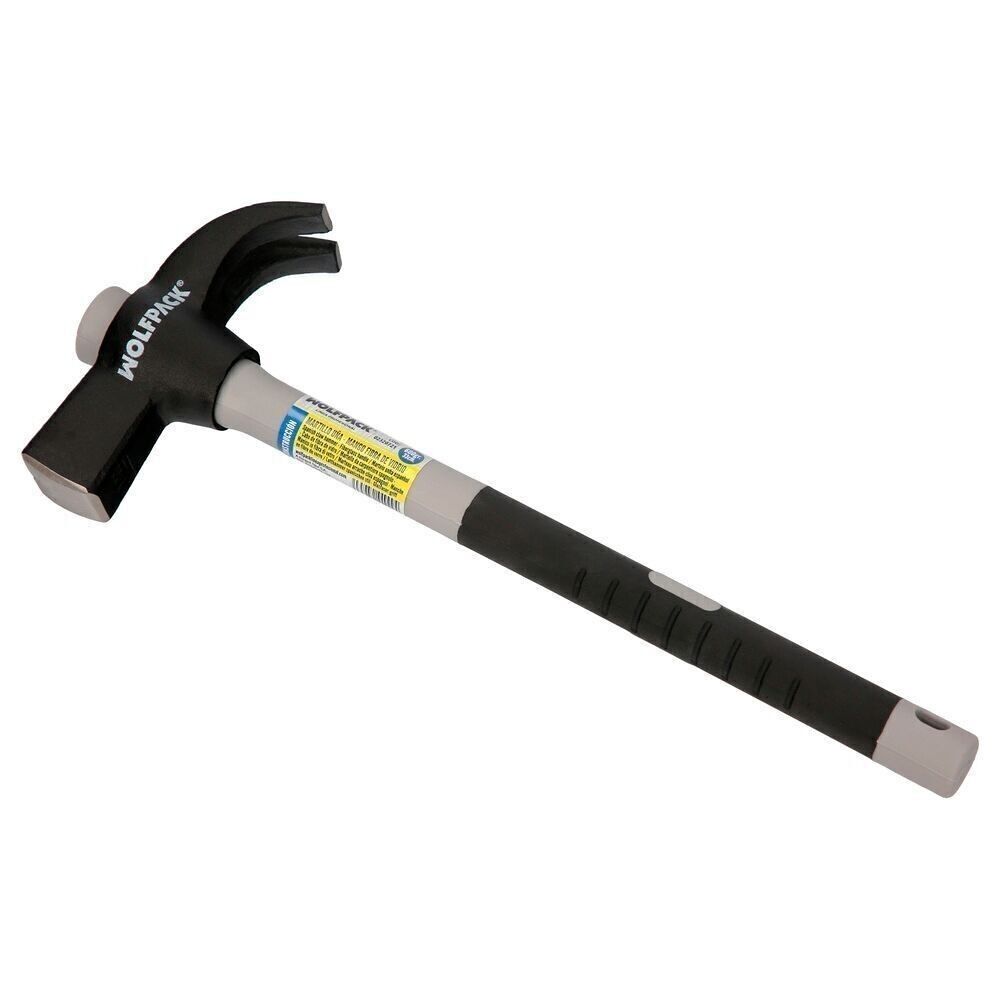 Nagelhammer, Fiberglas-Griff, Fiberglas-Griff mit rutschfestem Griff. 600 Gramm 33 cm.