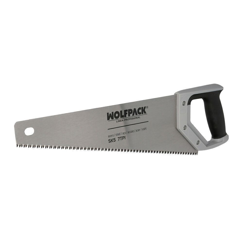 Serrucho Carpintero Bimaterial 400 mm. / 16" Acero SK5 Triple Afilado Sierra Carpintero,  Serrucho Carpinteria,  Sierra Costilla