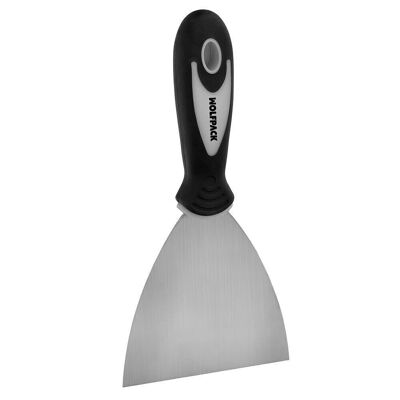 Spatula 100 mm. Rubber and Stainless Steel Handle