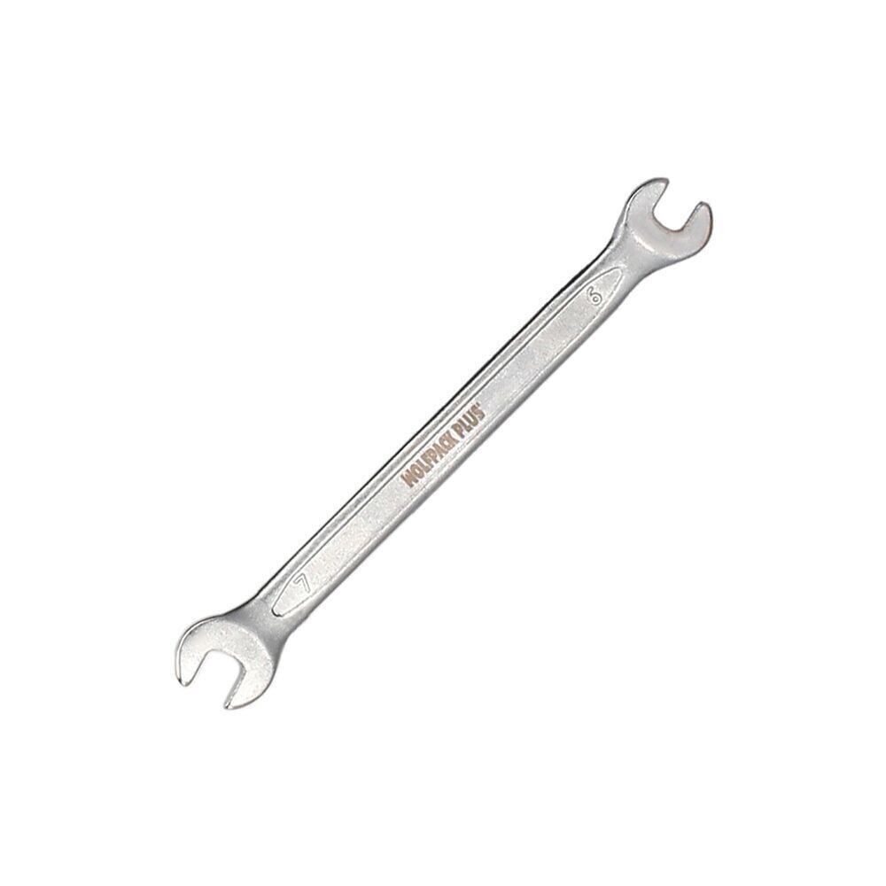 Fester Schlüssel Plus Chrom-Vanadium-Stahl 6x7 DIN 3110. Fester Schlüssel, doppelter fester Schlüssel