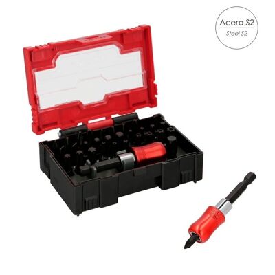 Steel Screwdriver Bit Set with Quick Adapter 32 Pieces