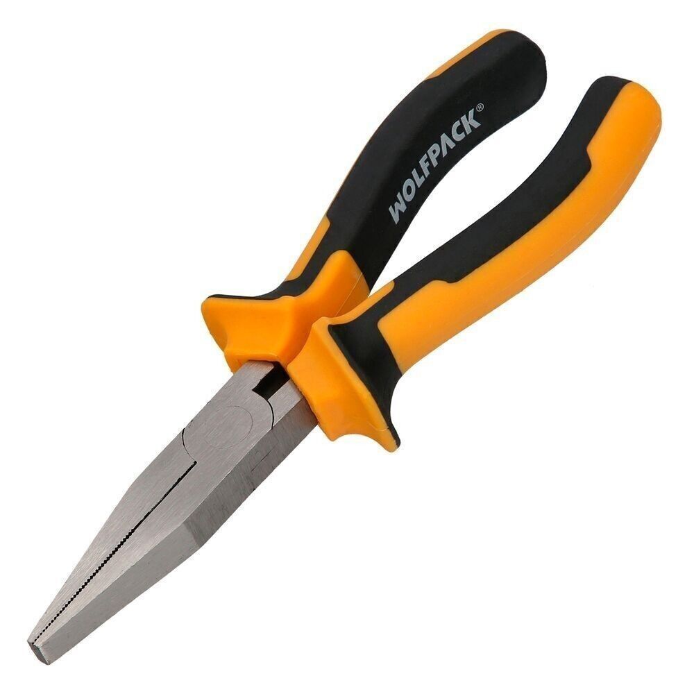 Pinza a Bocca Piatta 150 mm. Pinze a becchi piatti piatti in acciaio DIN 5745, pinze a becchi piatti lunghi,