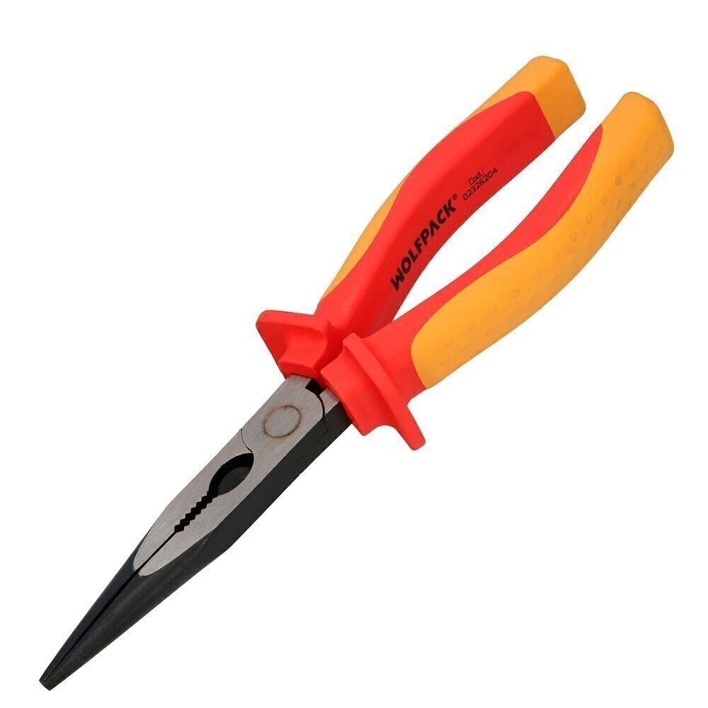 Pinza a Bocca Dritta 200 mm. Manici isolati Spelafili, tagliacavi, spelafili in acciaio al cromo vanadio