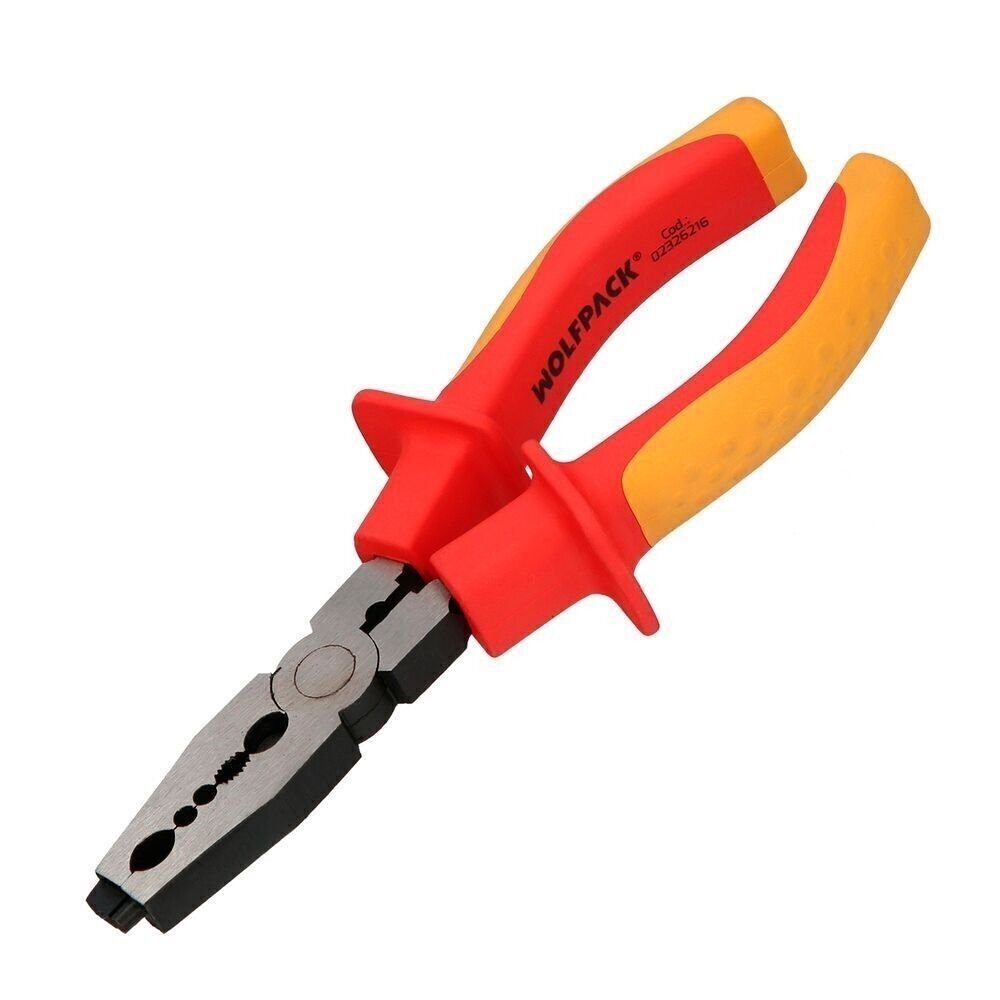 Multifunktions-Abisolierzange 150 mm. Isolierte Griffe, Abisolierzange aus Chrom-Vanadium-Stahl, Kabelschneider, Kabelabisolierer