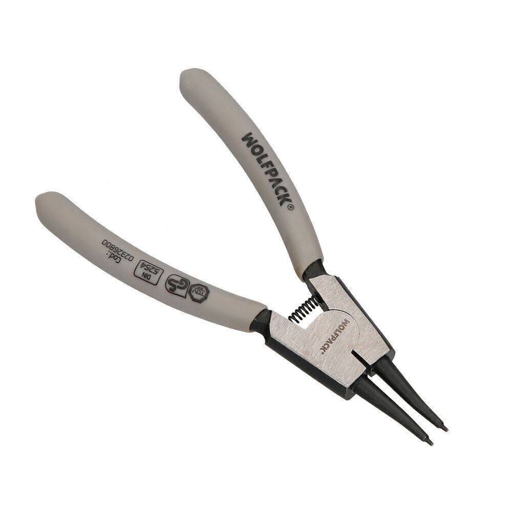 Pince à rondelle externe droite 125 mm. Acier Din 5254. Circlips, circlips, rondelles de circlips