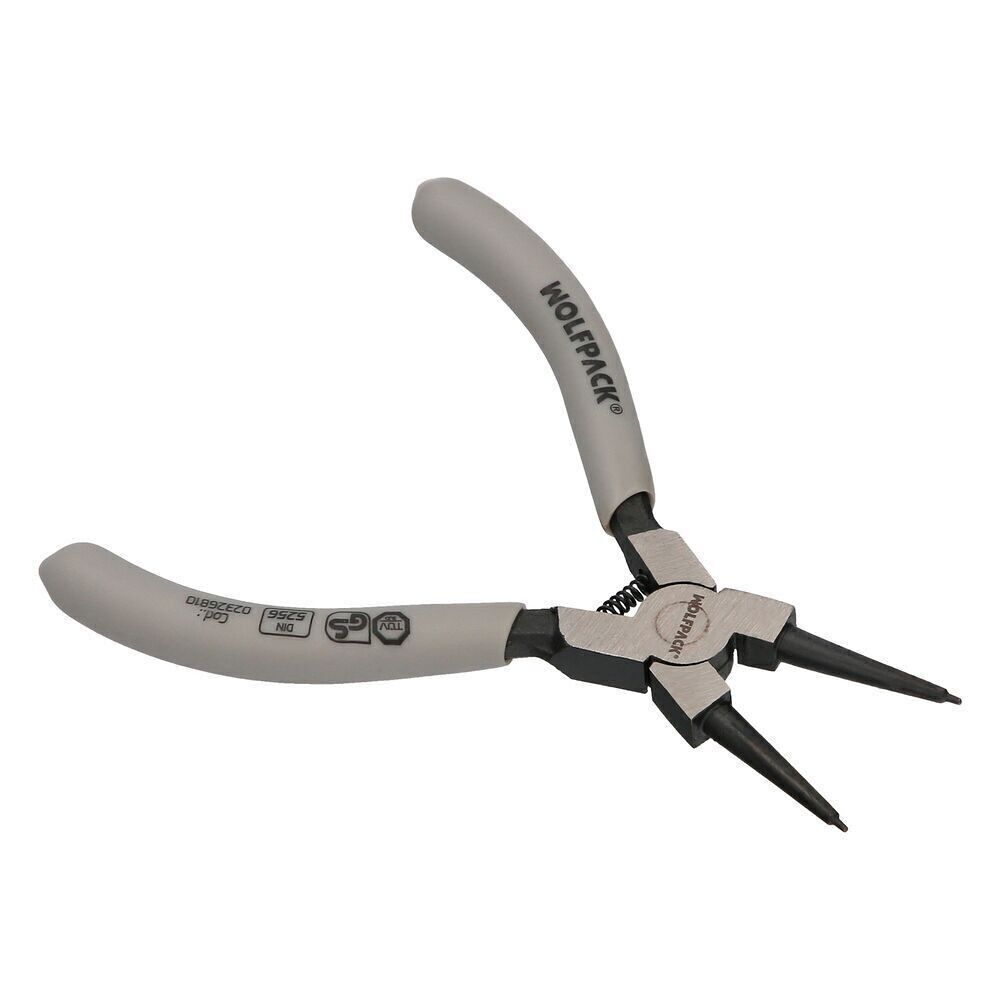 Pince à rondelle intérieure droite 125 mm. Acier Din 5256. Circlips, circlips, rondelles de circlips