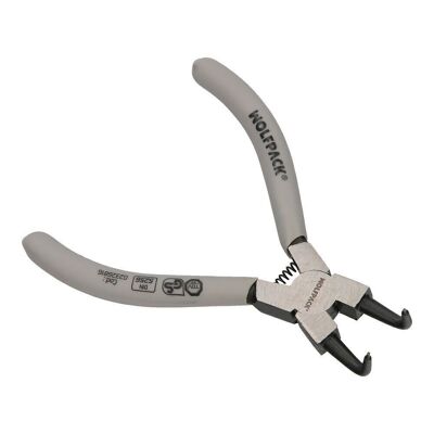 Curved Internal Washer Pliers 125 mm.  Din 5254 steel. Snap Rings, Retaining Rings, Circlip Washers
