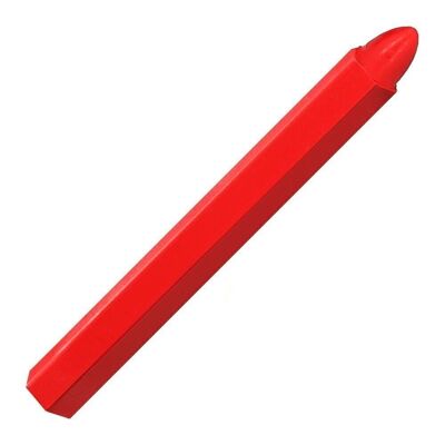 Cera per marcatura rossa (scatola da 12 pezzi) Cera tracciante, pennarello industriale, pennarello per metallo, pennarello per pietra