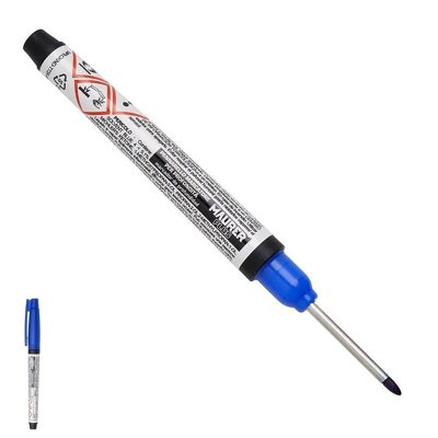 Blue Long Tip Marker Pen, Deep Hole Marker, Difficult to Access Area Marker, Tracer, Construction Marker,