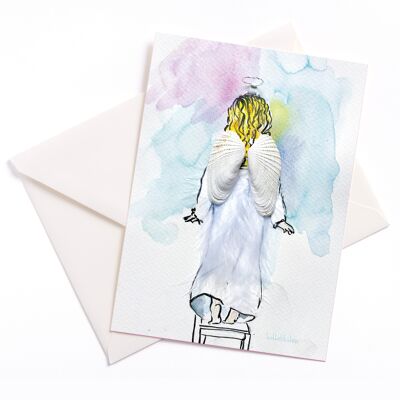 Angel Wings - Card with Color Core and Envelope | 016