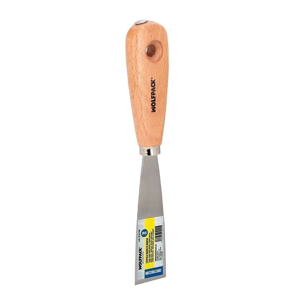 Spatula Wooden Handle Steel Blade 30 mm.  Plaster Spatula, Painter Spatula, Putty Spatula, Plaster Spatula, etc.