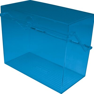 Kleinkartei "the index" DIN A6 quer - blau transparent