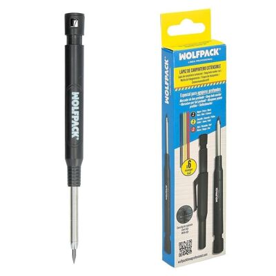Carpenter Pencil Mechanical Pencil With 6+1 Refills Marker Wax, Marker Chalk, Tracer, Marker Pen, Construction Marker,