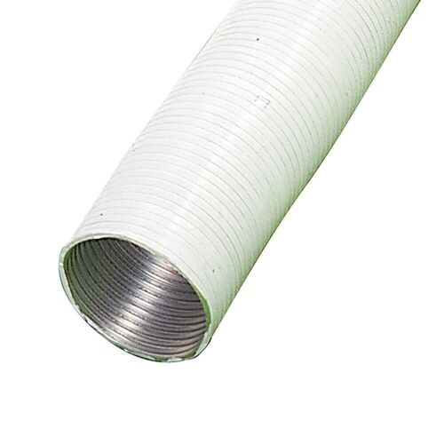 Tubo Aluminio Compacto Blanco " 125 mm. / 5 metros