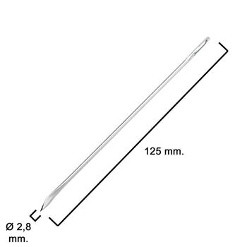 Aiguille de poche courbée n°5 2,5x125 mm.