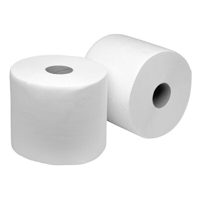 Hand Drying Paper 650 Services (Pack 2 Rolls) Suitable for Food Use Double Layer 100% Cellulose
