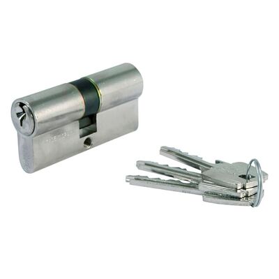 Tesa cylinder 5200 /30x30 Nickel plated Short cam