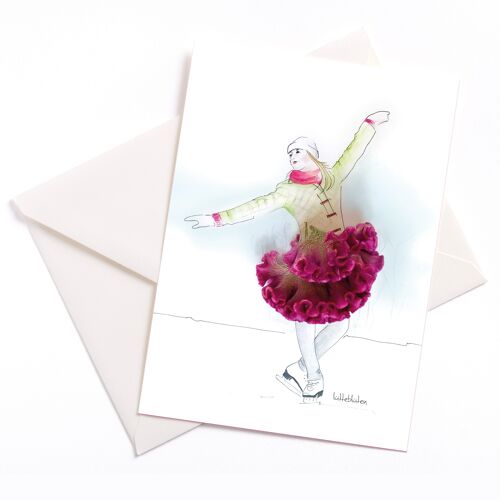 Celosia Argen Pink – Karte mit Farbkern und Umschlag | 210