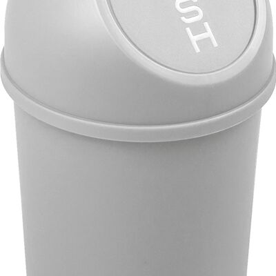 Push-Abfallbehälter "the flip" 6L - lichtgrau