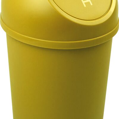 Push-Abfallbehälter "the flip" 13L - gelb