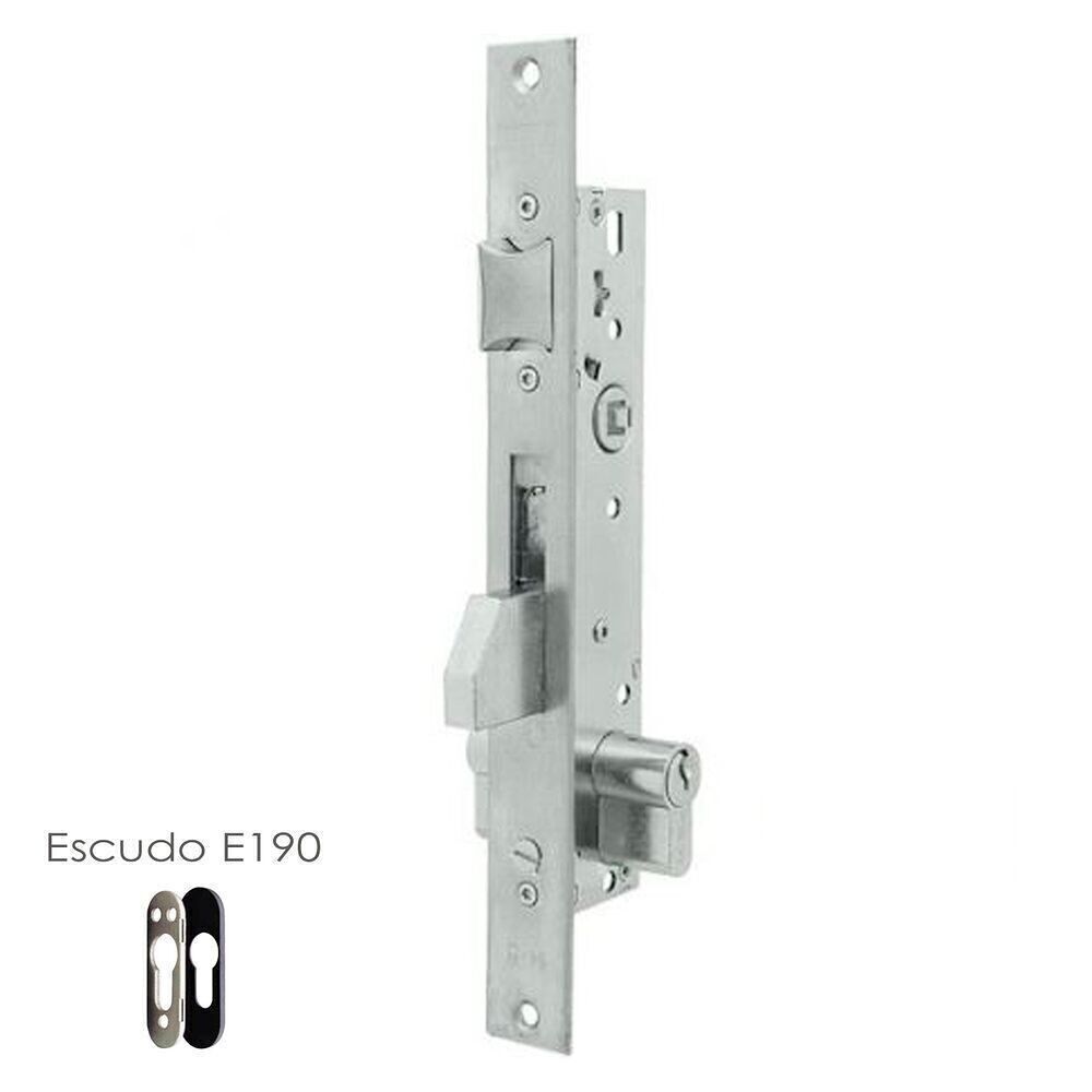 Tesa 2210/25/3NI Lock With Security Escutcheon E190 With Anti-crowbar System
