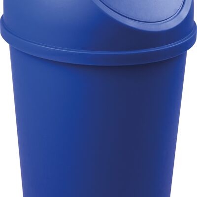 Push-Abfallbehälter "the flip" 25L - blau