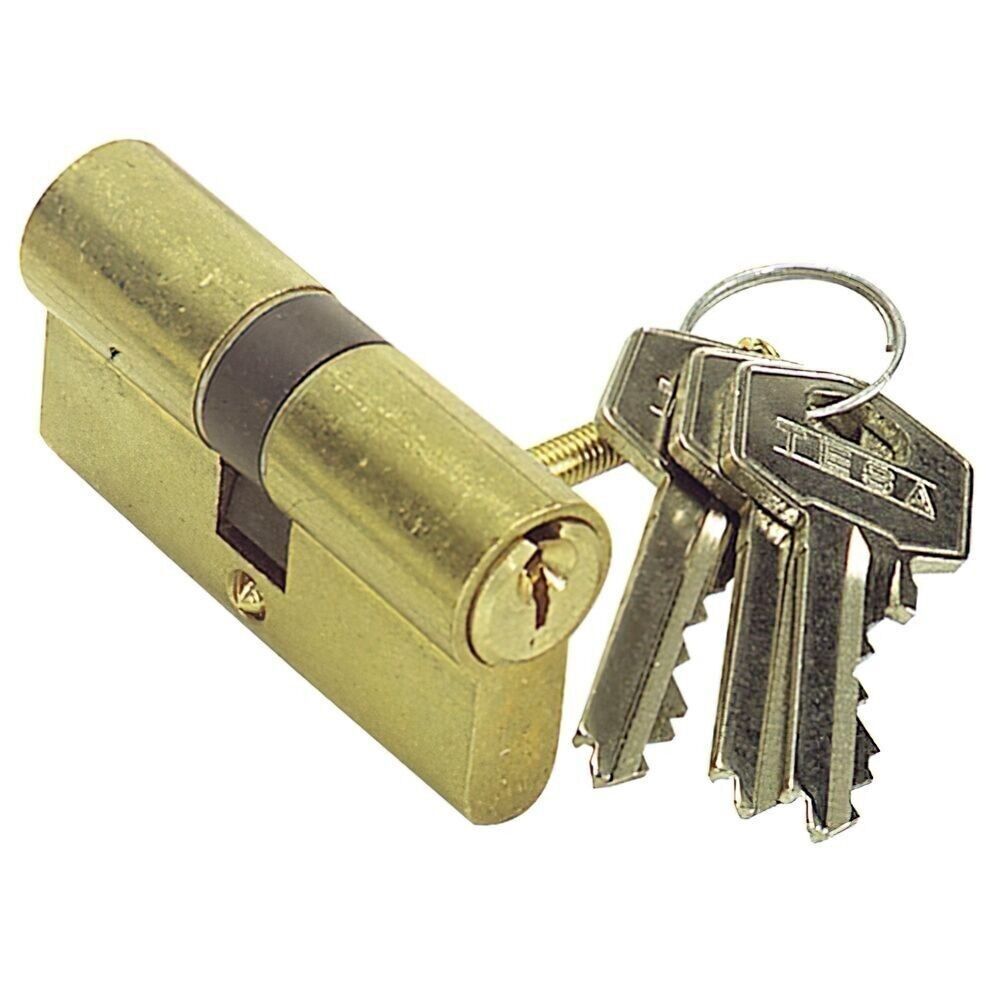 Tesa 5030 /40x60 Zylinder mit langer Nockenwelle aus Messing