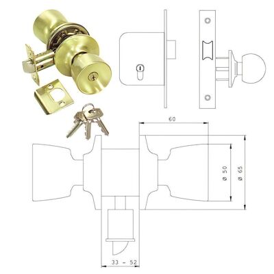 Tesa 3520-lm/50 knob