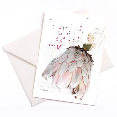 Protea - Card with Color Core and Envelope | 053