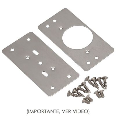 Topfscharniere Reparaturplatten 4, 7x9 cm. 2 Stücke. Tür-Reparaturplatte, Möbelscharniere-Reparaturplatte