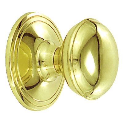 Smooth Glossy Gold Knob 70x85 Polished Brass