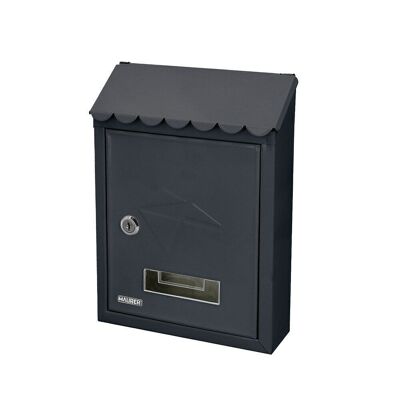 Maurer Exterior Mailbox 21x30x6.8 cm. Black