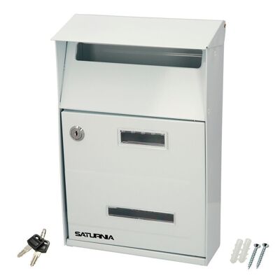 Country White Exterior Mailbox 215 x 320 x 105 mm.