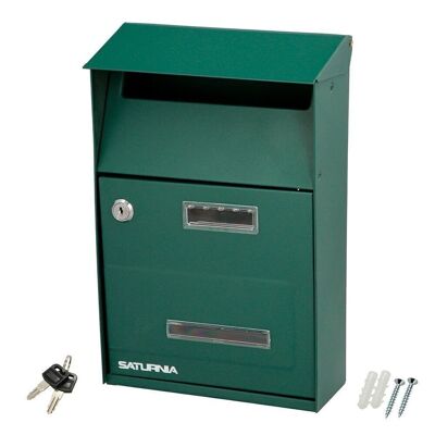 Country Green Outdoor Mailbox 215 x 320 x 105 mm.