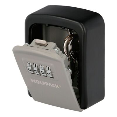 Boîte de sécurité pour clés avec code, 4 chiffres. Boîte à clés, boîte à clés de rue, boîte à clés murale, boîte à clés à code
