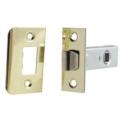 Wolfpack Square Edge Latch 35 mm. Vermessingtes Eisen