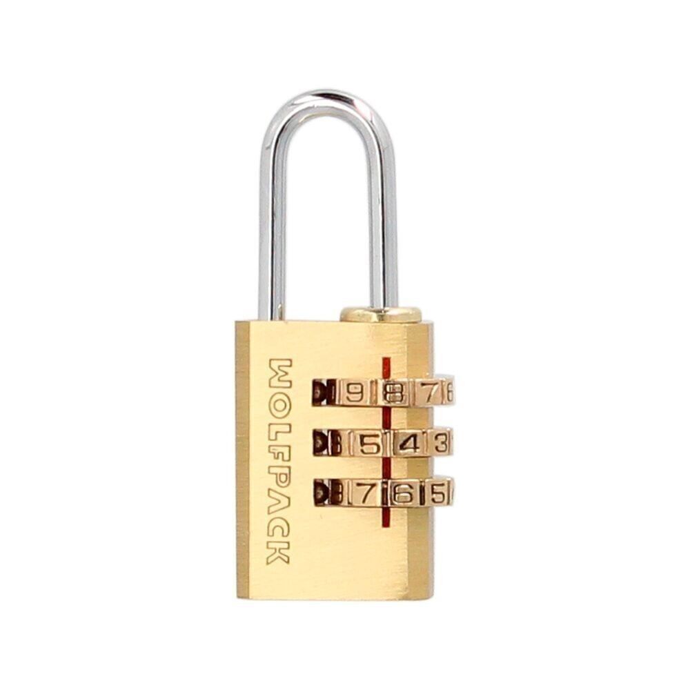 Cadenas à combinaison en laiton 22 mm. 3 chiffres