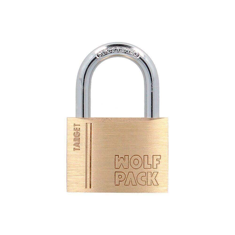 Normalbogen-Vorhängeschloss aus Messing, 60 mm. Zielserie. Gehärteter Bogen. Koffer-Vorhängeschloss, Spind-Vorhängeschloss, Tür-Vorhängeschloss