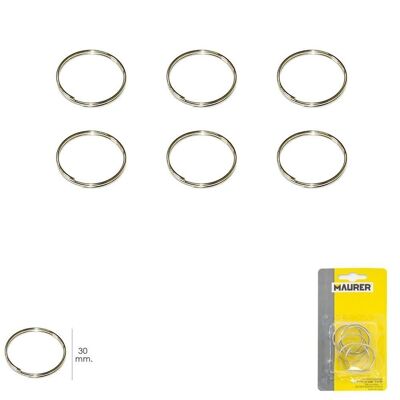 Keychain Ring " 30 mm (Blister 6 pieces)